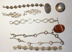 Finnish silver necklace in the form of horse bits