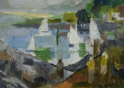 Basil Nubel (1923-1981) Oil on panel  