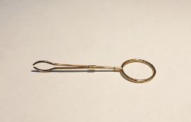 18ct gold fine pincer grip holder with ring end (p