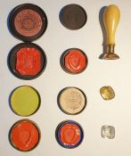 19th century seal, the cornelian tablet carved wit