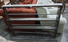 19th century wall hanging Scottish oak rack