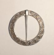 Alexander Ritchie of Iona silver kilt pin, engrave