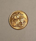 Gold full sovereign, 1907