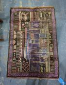 Old Baluchi rug, 120cm x 82cm