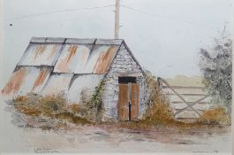 Quantity of signed limited edition prints including geese at a well by Anne Blockley, further framed