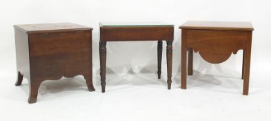 Three 19th century mahogany commodes (3)
