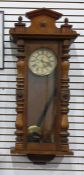 Vienna regulator wall clock with Roman numerals to