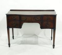 Late 19th/early 20th century mahogany dressing table with central drawer flanked by a pair of
