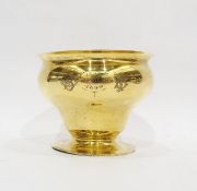 Victorian silver gilt bowl by Wakely & Wheeler, London 1897, of baluster form, on circular foot,