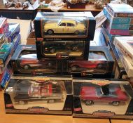 Collection of Burago and other diecast model cars to include Jaguar 