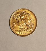 Edward VII gold half sovereign, 1906