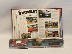 7 Dinky Diecast cars together with a collection of 'The Diecast Collection Magazine'