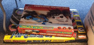 Collection of diecast models and other toys to include Micro Scalextric Off-road Mayhem, Franklin