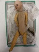 SFBJ small open topped bisque head doll with five part composite body marked SFBJ60 Paris 10/ the