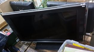 A Sony flatscreen television, 39