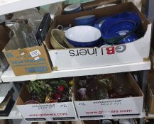 Quantity of Denby blue china and Marks and Spencer's Neopolitan blue and white china, assorted