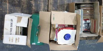 Quantity of 45s including Mungo Jerry, Bowie, The Beatles, Meatloaf, Mark Winter and some long