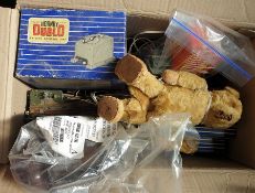Assorted Hornby accessories and Triang, a Hornby 00 battery control unit, track, a Triang power