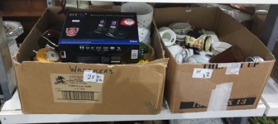 Assorted collectables and ceramics including a boxed set of BT telephones BT85OO advance core