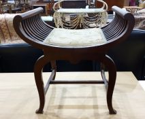 Reproduction Regency piano stool