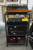 Goldring Lenco GL75 turntable, Denon PMA-250III amplifier, Denon DCD-615 CD player, Denon DRM-510