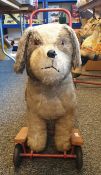 Vintage Pedigree Soft Toys LTD., push along dog