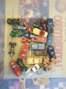 Quantity of vintage model vehicles to include Spoton Aston Martin, Spoton Jaguar XKL, Dinky, Corgi