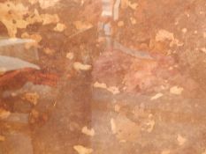 20th century school  Mixed media on paper  