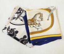 Hermes silk scarf 