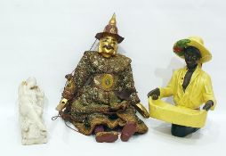 Marionette modelled as an Eastern gentleman enriched in gilding, dressed in an elaborate sequinned