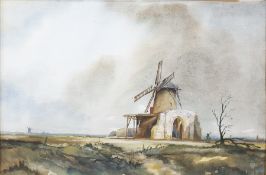 Graham Goodman Watercolour 'St Bennetts Abbey' together with two further (3)