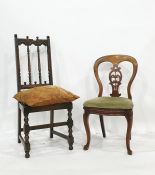 WITHDRAWN Two assorted side chairs (2)