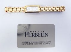 Franklin Mint wristwatch, an Avia wristwatch, Michel Herbelin lady's gold plated wristwatch. boxed