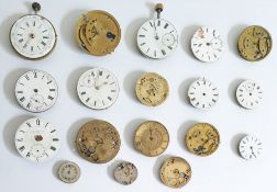 A quantity of pocket watch movements, various