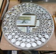 Two circular wall mirrors (2)