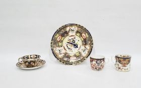 Group of Derby Imari pattern wares, to include a plate, circa 1900, printed and impressed marks,