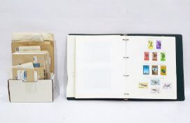 New Zealand stamp album mounted with stamps ranging from one penny 1867 through to the 1980s and