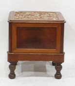 Mahogany lift top commode 43 x 44 cms