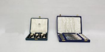 Set of six Mappin & Webb silver seal top coffee spoons, Sheffield assay, cased  Condition