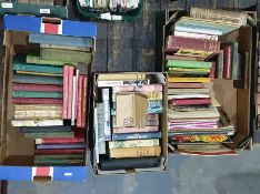 Six boxes of assorted books to include The Yorkshire Coast illustrated guidebooks published Ward