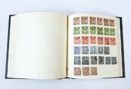 British used album starting with many different (plus extras) one penny red plate number and a