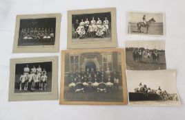 Quantity of Marlborough and Hayling School team photos to include 1948 house rugby, hockey and