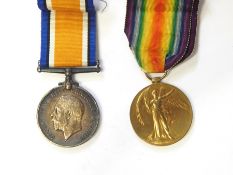 WWI War medal and Victory medal named to 