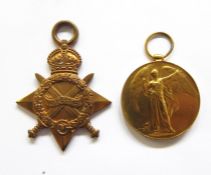 WWI 1914-15 Star and Victory medal named to 