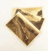 Two boxes of assorted postcards mainly relating to military and transport to include Swiss