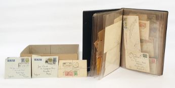 Interesting mostly commercial Commonwealth covers including much Gibraltar with WWII censored,