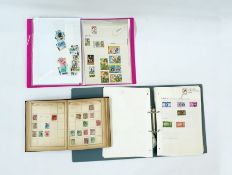 Box including album of presentation packs, part filled old Lincoln stamp album and much more