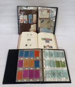 Three albums, one with decimal books of stamps, one of miscellaneous covers and printed Windsor