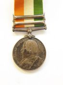 Boer War Kings South Africa medal with South Africa 1901 and 1902 clasps. Named to 