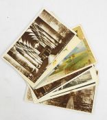 Three mixed boxes of postcards, approx 800